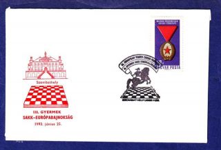 Ca Chess Schach Hungary 25.  06.  1993 Special Cancel Special Cover Budapest