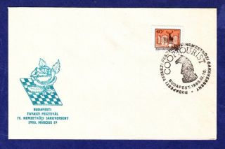 Ca Chess Schach Hungary 19.  03.  1988 Special Cancel Special Cover Budapest