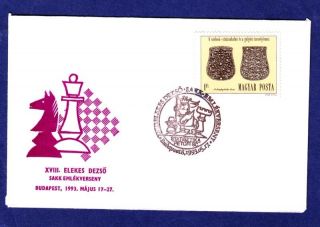 Ca Chess Schach Hungary 17.  05.  1993 Special Cancel Special Cover Budapest