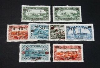 Nystamps French Alaouites Stamp 38 - 45 Og H $30