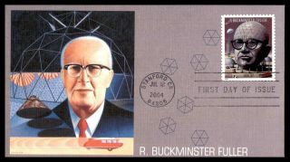 Mayfairstamps R Buckminster Fuller 2004 Fleetwood Cover Wwb_12733