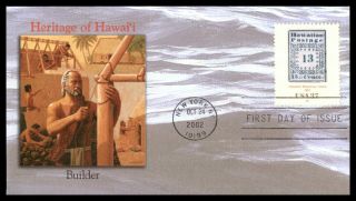 Mayfairstamps Us Fdc 2002 Heritage Of Hawaii Builder York First Day Cover Ww