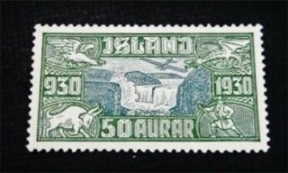 Nystamps Iceland Stamp C7 Og H $65