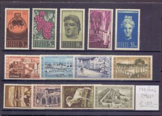 Cyprus 1962.  Stamp.  Yt 194/206.  €120.  00