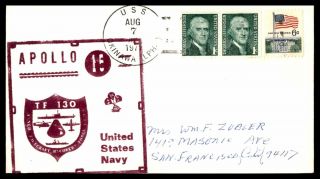 Mayfairstamps Us Space 1971 Uss Okinawa Apollo 15 Recovery Force Cover Wwb26995