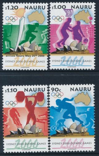 2000 Nauru Olympic Games Sydney Set Of 4 Fine Mnh