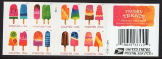 Us 2018 5287 - 94 5294 Frozen Treat Pane Of 8 - Puts A Smile On Face - Freeship Usa
