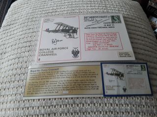 Royal Air Force Cranwell Cover Signed Sqn Ldr R.  E.  Johns Raf