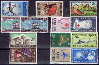 South Africa 1961 To 1964 Year Sets Of Commemorative Stamps Unhinged