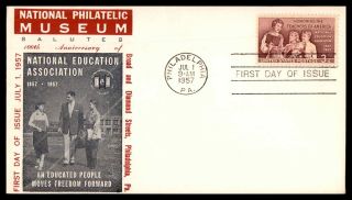 Mayfairstamps Us Fdc 1957 Teachers Of America Philatelic Museum First Day Cover