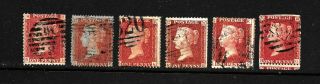 Hick Girl Stamp - Great Britain Penny Red Stamps Queen Victoria Y5389