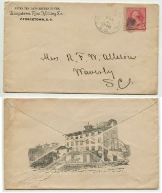Georgetown Sc 1892 2 Sided Advertising " Georgetown Rice Milling Co " Great Mill