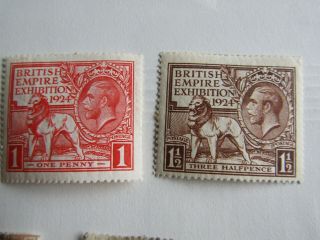 Gb 1924 British Empire Exhibition Stamps - Hinged