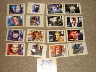 (r548) Royal Mail Phq Cards Classic Doctor Who 2012 Set Of 17