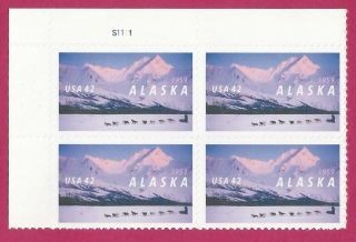 Scott 4374 Alaska Statehood Ul Plate Block Of 4 Mnh
