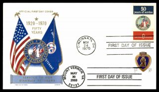 Mayfairstamps Us Fdc 1970 & 2003 Jackson Combo Dual Cancels Military First Day C