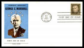 Mayfairstamps Us Fdc 1967 Fluegel George C Marshall First Day Cover Wwb24491