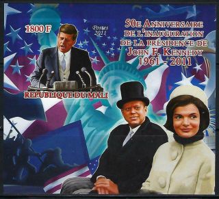 M1720 Nh 2011 Imperf Souvenir Sheet Of The Inauguration Of John F.  Kennedy