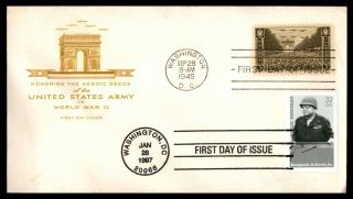 Mayfairstamps Us Fdc 1945 Wwii 1997 Ben Davis Combo First Day Cover Wwb24521
