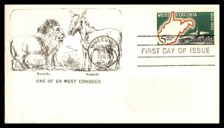 Mayfairstamps Us Fdc 1963 West Virginia Must Conquer Cachet First Day Cover Wwb2