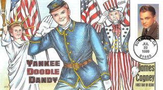 3329 33c James Cagney,  Yankee Doodle Dandy,  Collins H/p Hand Painted [e545664]