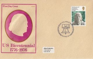 1976 Philart Bicentenary Of American Independence - Bureau H/s Fdc.