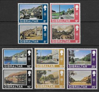 Gibraltar,  1971,  Decimal Currency,  Set Of 10 Stamps,  Perf,  Mnh,  Cv$9.  25