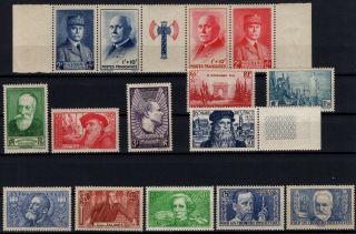 P000082/ France Stamps – 1936 / 1952 Mnh Selection 230 E