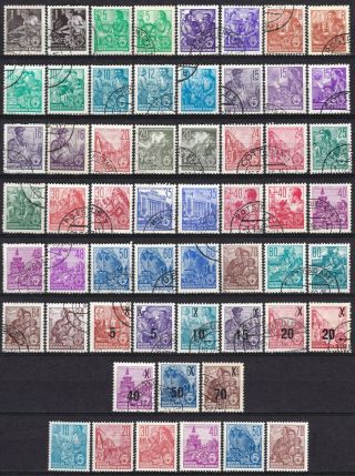 Germany,  Ddr,  Selection Of Small Stamps,  Used/mnh