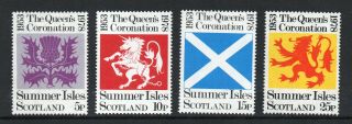 Summer Isles - 1978,  25th Anniv.  Of The Coronation Of Q.  E.  Ii,  Mnh