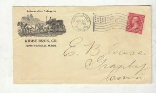 Oldhal - Springfield,  Ma - Kibbe Bros (horse & Wagon) 1902 To Granby,  Ct