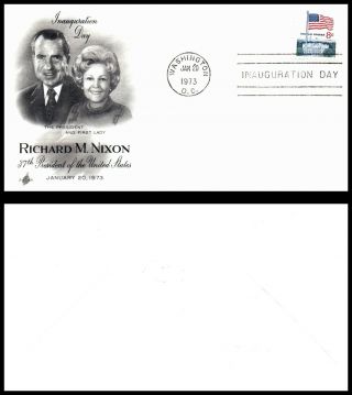 Us Cover 1973 Washington,  Dc (c9) Inauguration Day Richard M.  Nixon & First Lady