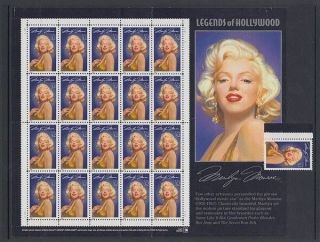 Us 1995 32c Marilyn Monroe Large Sheet (id:r40613)