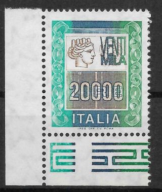 Italy 1987 / High Value L.  20,  000 Mnh / T21041