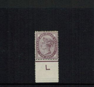 Gb Qv 1887 1/2d Jubilee Sg 197 With Q Control Letter Lightly Mounted