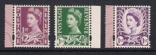 Wales 2008 W144 - 6 Wilding Regional Definitives Booklet Stamps Set Mnh Ex W122 - 4