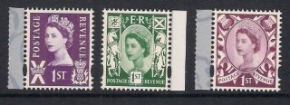 Scotland 2008 S154 - 6 Wilding Regional Definitives Booklet Stamps Set Mnh Ex S134