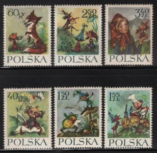 Poland 1962 Fairy Tales Set Sc 1105 - 10 Nh