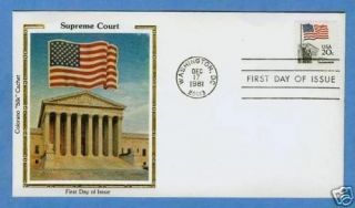 Colorano 1894 American Flag Old Glory Over Supreme Court Building Cover