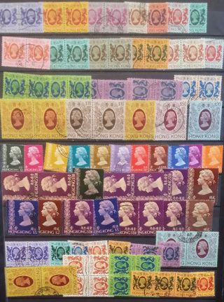 Hong Kong Stamps 1973 - 1982 Definitive Inc Hi Vals