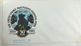 Us Postal Cover 1984 The Great Smoky Mountains National Park Env Knoxpex