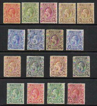 St.  Vincent 1913 - 32 Group Of 17 M.  / V.  F.  U.  Sound & Collectable Attractive
