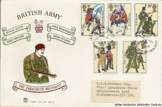 Gb 1983 British Army Uniforms.  First Day Cover [2] Cat Â£20