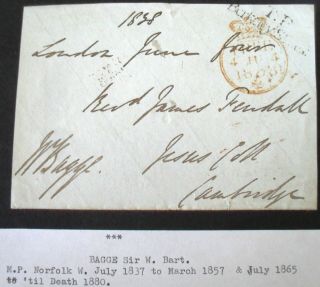 1838 Frank Front - From Sir William Bagge,  1st Baronet - 7617