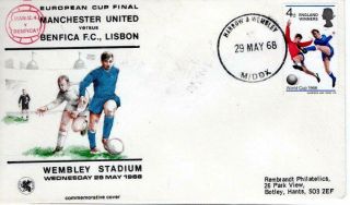 European Cup Final Man Utd 4 Benfica 1 Wembley Cover 29 - 5 - 1968 Harrow/wembley Hs