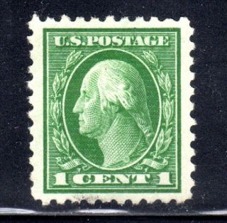 Us Stamp Gem 424 1c Washington,  Centering,  Light Color,  Great Perfs
