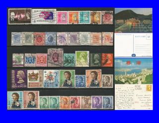 Hong Kong High Value Selection Complete Part Sets Vfu Stamps,  2 Postcards 0277