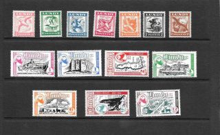 Lundy - 1951 Definitives (mounted),  1954 Silver Jubilee (unmounted)