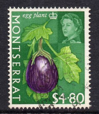 Montserrat 1965 Qeii $4.  80 Egg Plant Sg 176