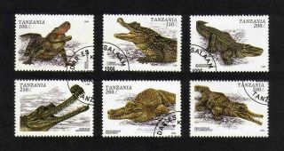 Tanzania 1996 Alligators & Crocodiles Short Set Of 6 Values